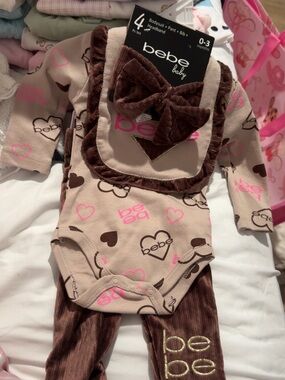 bebe baby girl outfit set